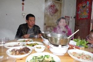 Traditional Reunion Meal featuring fish soup