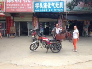 Handcart on Motorcycle